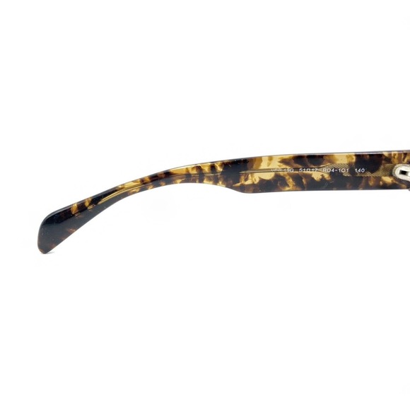 Prada VPR 19Q RO4-1O1 Matte Tortoise Brown Eyeglasses Frames 51-17 140 Italy - Picture 10 of 12